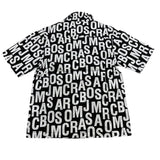 MARC JACOBS camicia mezza manica tinta unita con loghi Nero per Bambino W60209 NERO MARC JACOBS 