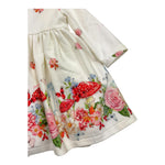 MONNALISA abito tinta unita con fantasia Bianco per Neonata 318908 BIANCO MONNALISA 