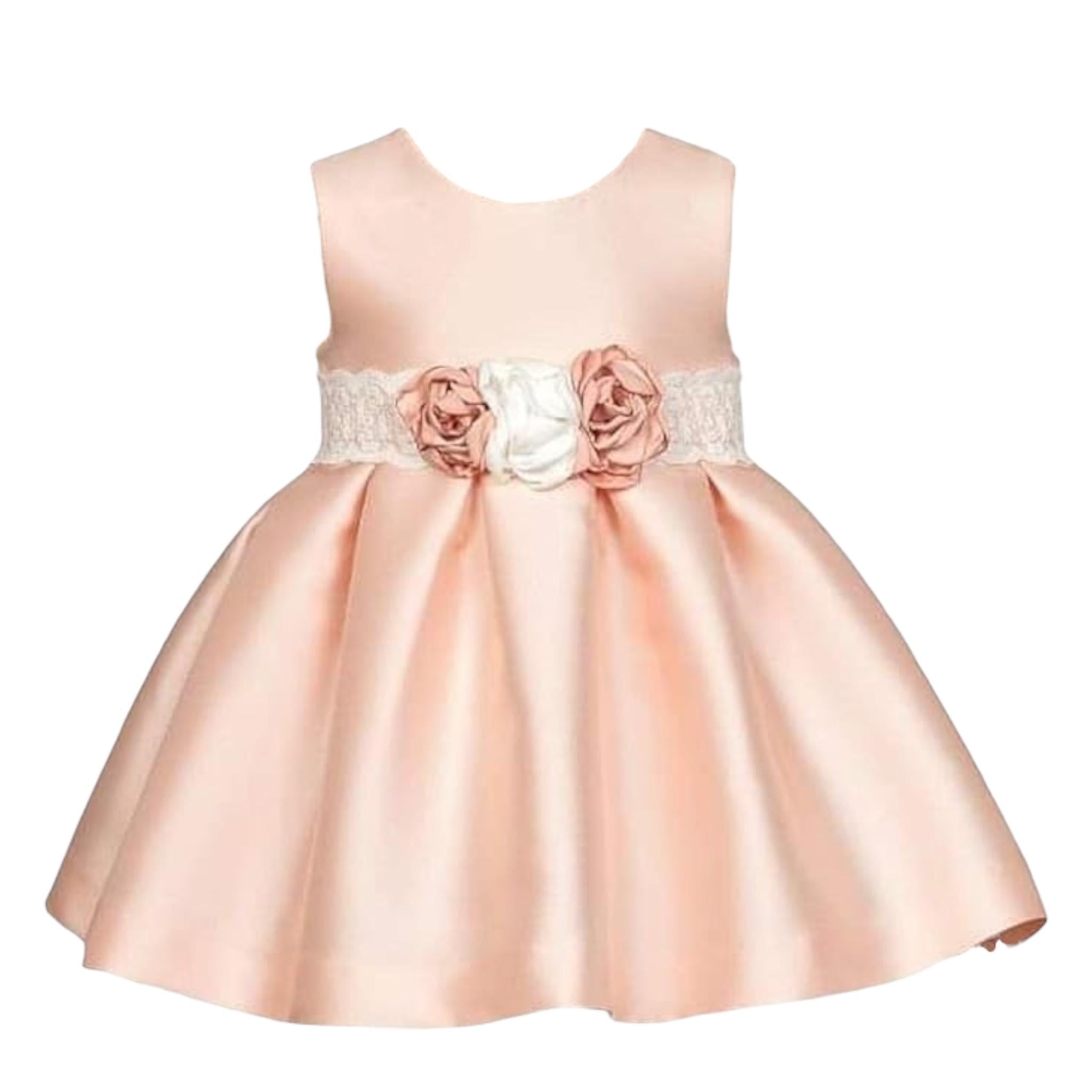 Abel & Lula Abito Cerimonia Tinta Unita con Applicazioni per Bambina 5014J ROSA ABEL & LULA 