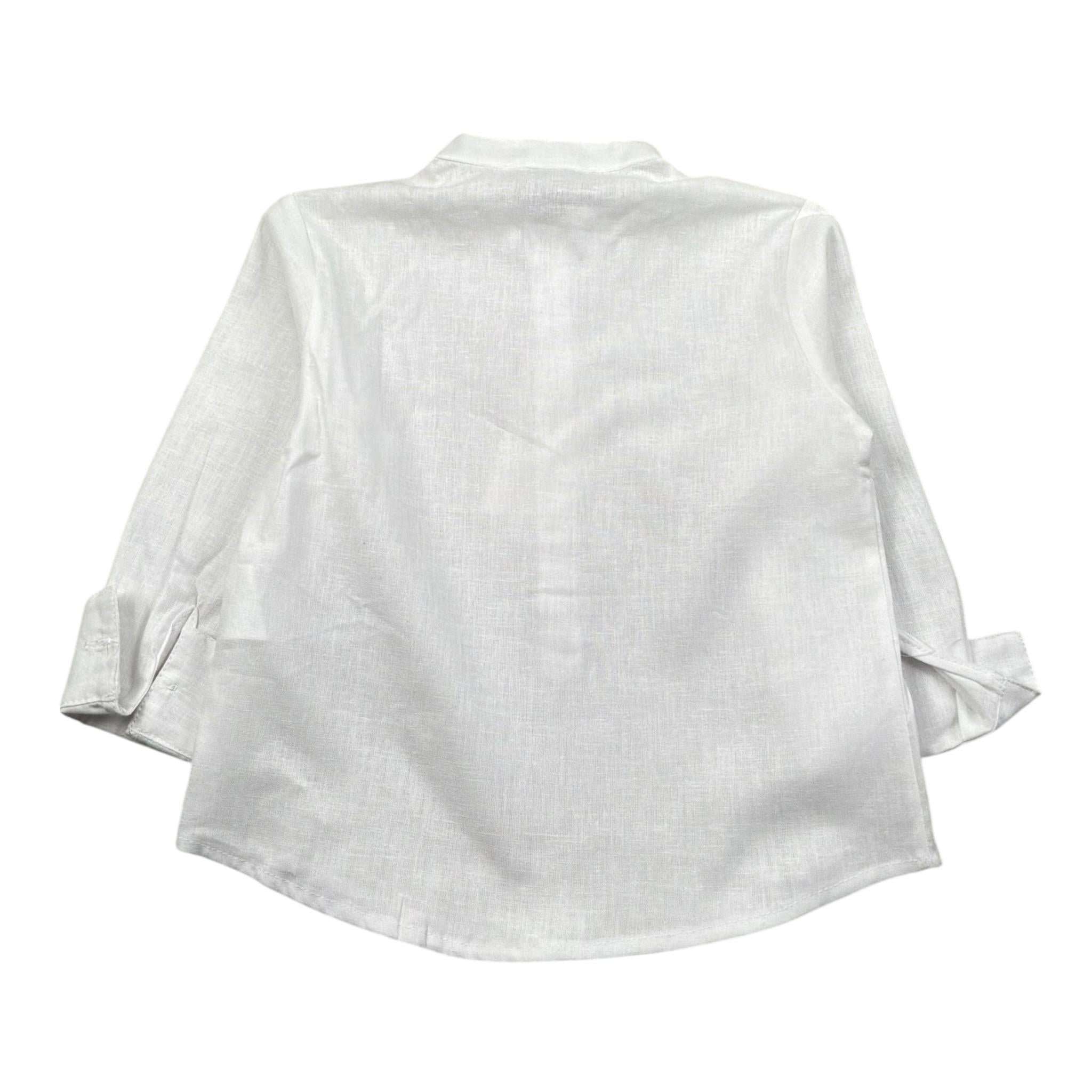 M+E' Camicia Manica Lunga tinta unita Collo Coreano Panna per Neonato UEM0507XN PANNA M+E' 