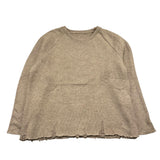 @MADILLY maglia tinta unita con strappi Beige per Bambino 01979 BEIGE @MADILLY 