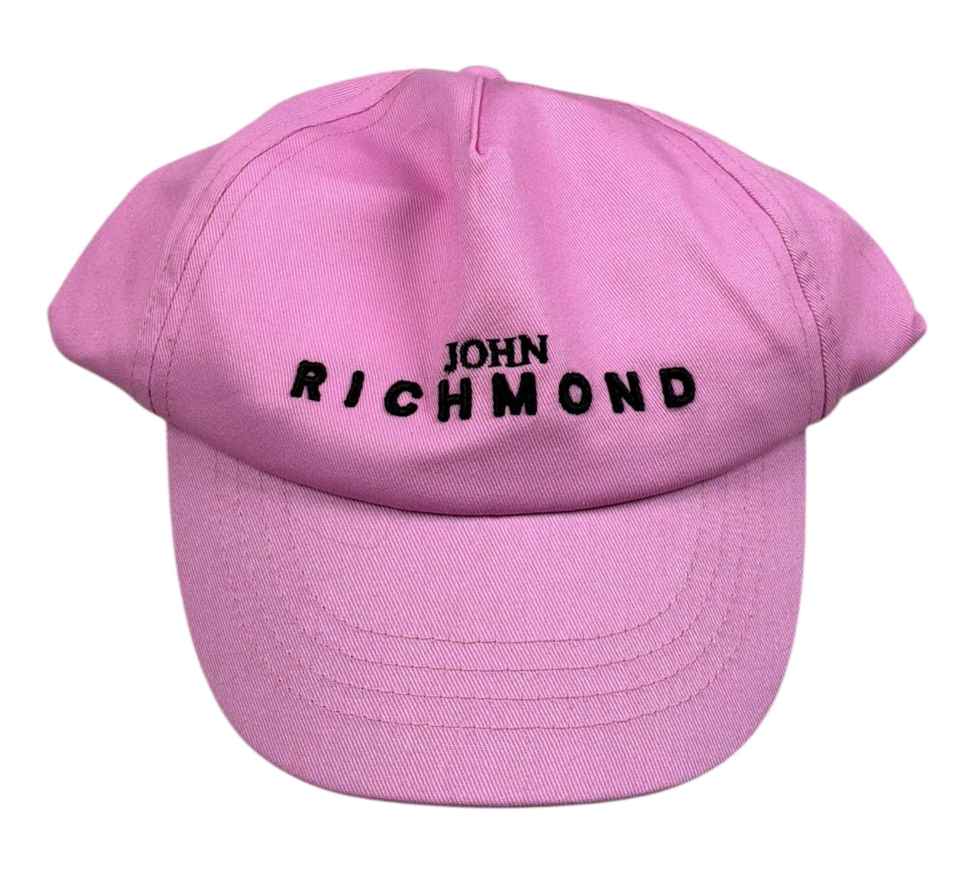 John Richmond Cappello con Visiera Tinta Unita con Logo per Bambina RGP26027BT ROSA JOHN RICHMOND 