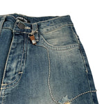 Never Too Jeans tinta unita con Girovita Regolabile Blu per Bambino NT1365B BLU NEVER TOO 