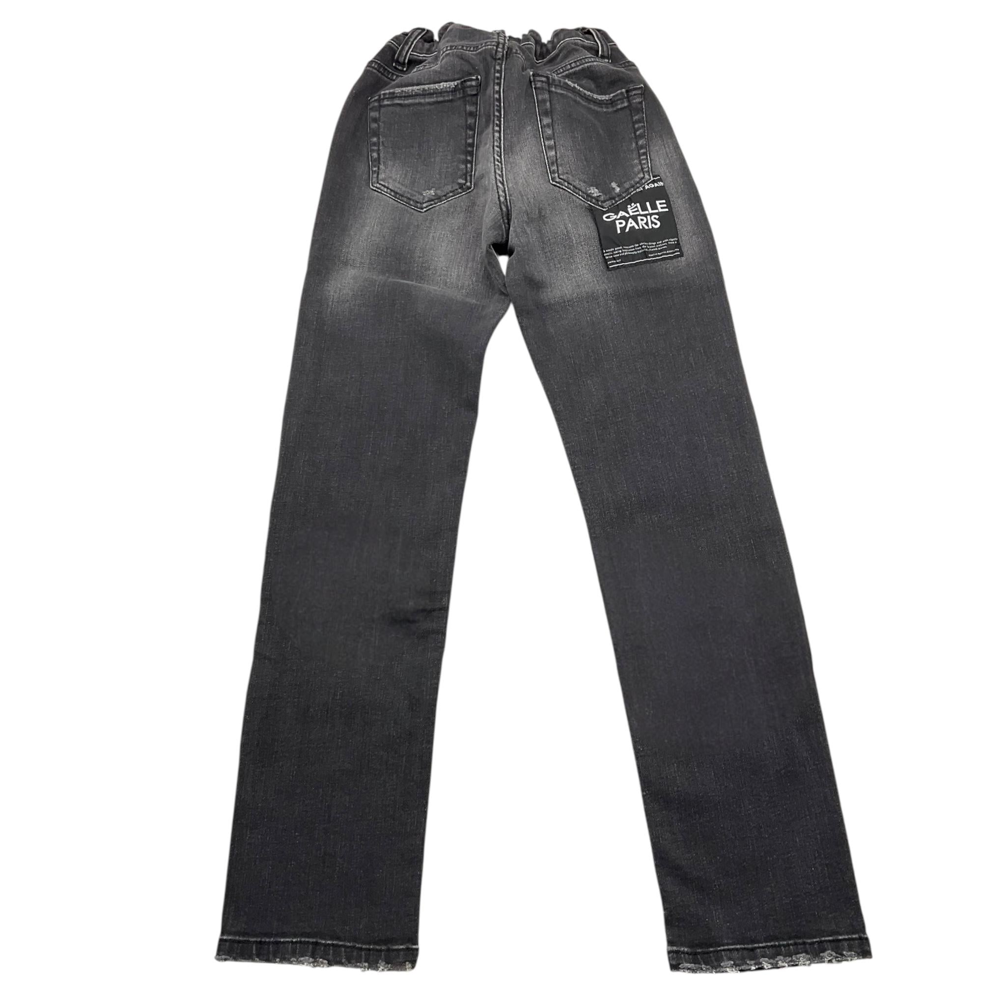 GAELLE jeans tinta unita con girovita reglabile Nero per Bambina 2731D0134 NERO GAELLE 