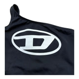 Diesel Costume Intero Tinta Unita con Logo per Bambina J02298 NERO DIESEL 