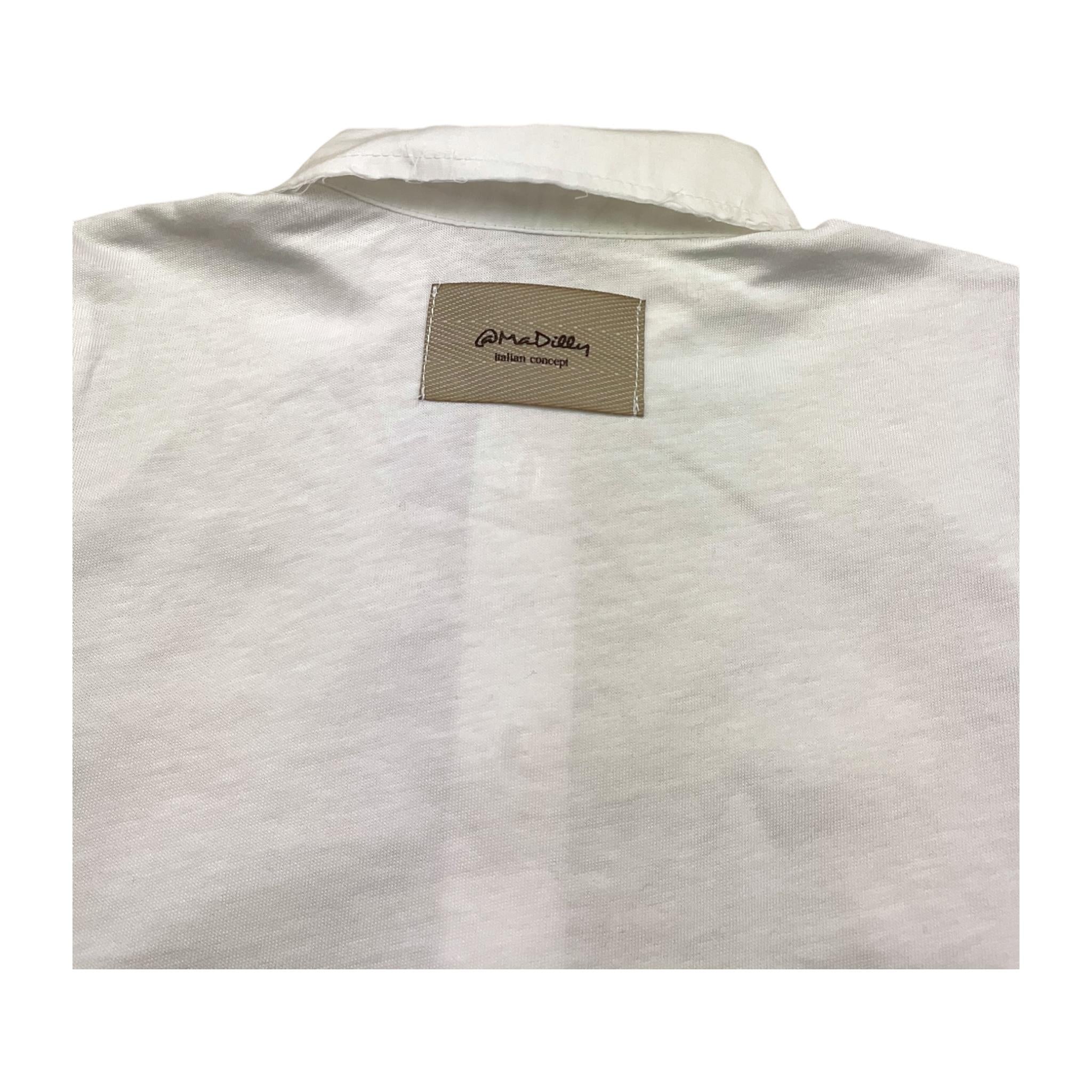@MADILLY camicia tinta unita manica lunga Bianco per Neonato 02018NX BIANCO @MADILLY 