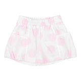 Monnalisa Short Tinta Unita Stampa Cerchi per Bambina 31A411 BIANCO MONNALISA 