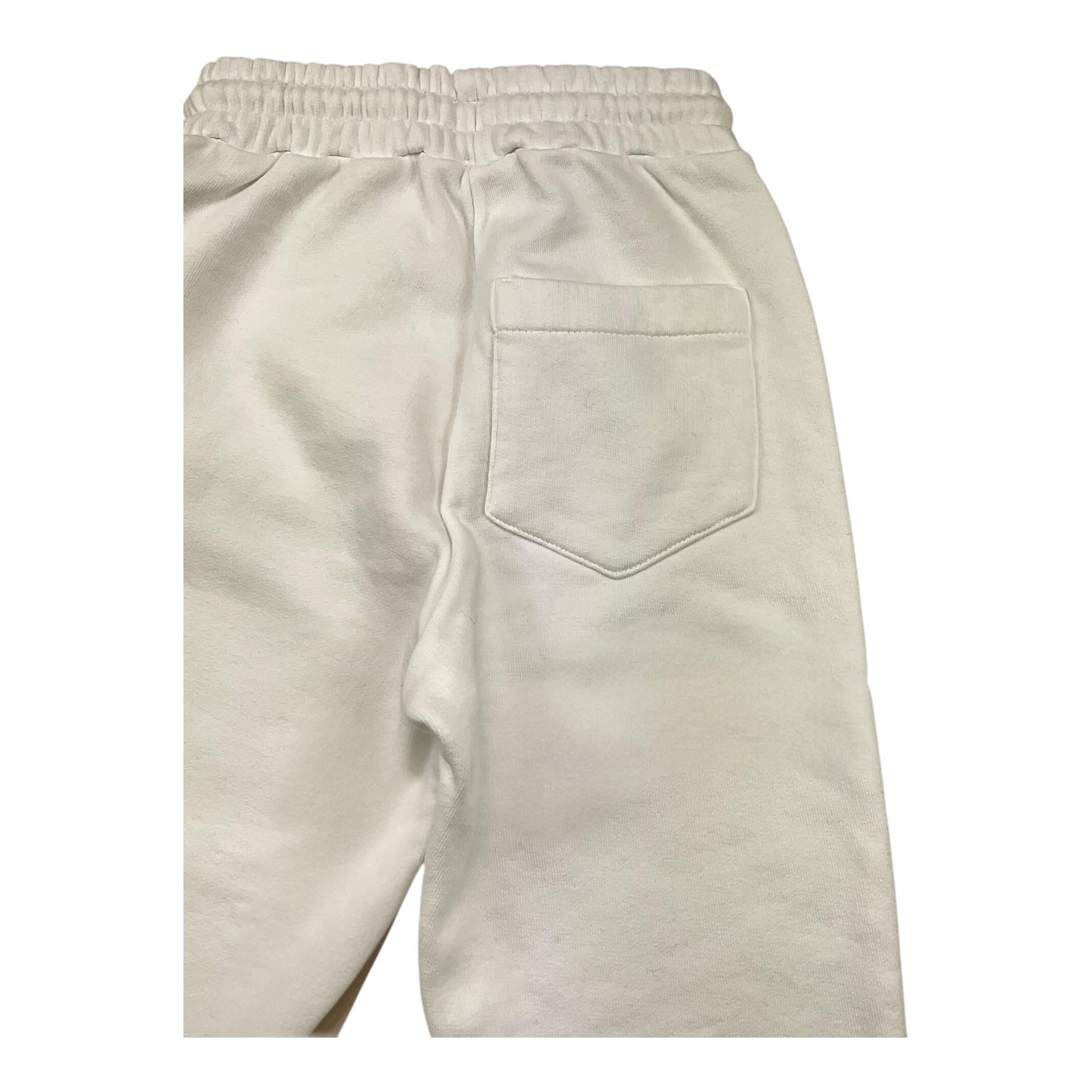 NUPKEET pantalone tuta tinta unita con  Bianco per Bambino 4DNK317 BIANCO NUPKEET 