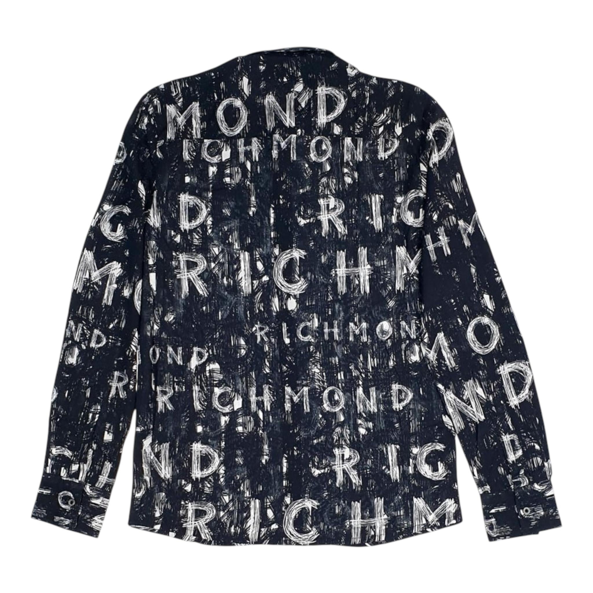 John Richmond Camicia Bicolore Logata per Neonato RBP24121CAN BIANCO/NERO JOHN RICHMOND 