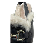 PAPANATAS sandali tinta unita con pelliccia Nero per Bambina 6958AB NERO PAPANATAS 