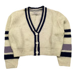 REPLAY cardigan tinta unita cn strisce in contrasto Panna per Bambina SG5607 PANNA REPLAY 