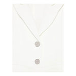 Monnalisa Tutina Tinta Unita Giromanica per Bambina 41E200 BIANCO MONNALISA 