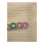 MARLU' coperta tinta unita con applicazioni Panna per Neonata IB1380 PANNA MARLU' 