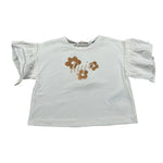 Liu Jo T-Shirt Girocollo tinta unita con Stampe Panna per Bambina KA3115 PANNA LIU JO 
