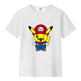 Mousse T-Shirt Tinta Unita con Stampa per Bambino PIKAMARIOO BIANCO MOUSSE 