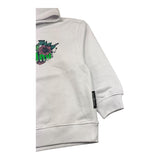 JOHN RICHMOND felpa chiusa con cappuccio tinta unita con stampa in contrasto Bianco per Bambino RGA25099FE BIANCO JOHN RICHMOND 