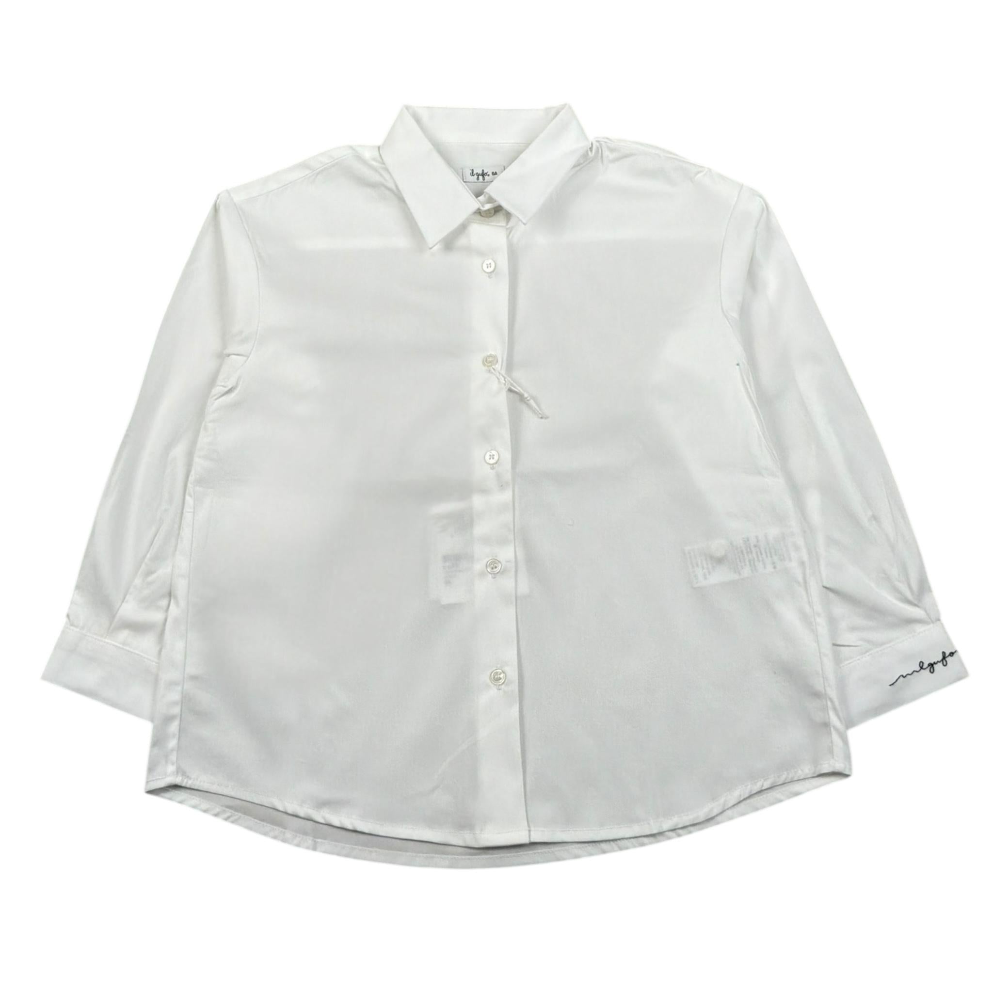 Il Gufo Camicia Manica Lunga Tinta Unita per Bambino P25CL254C0066 BIANCO IL GUFO 