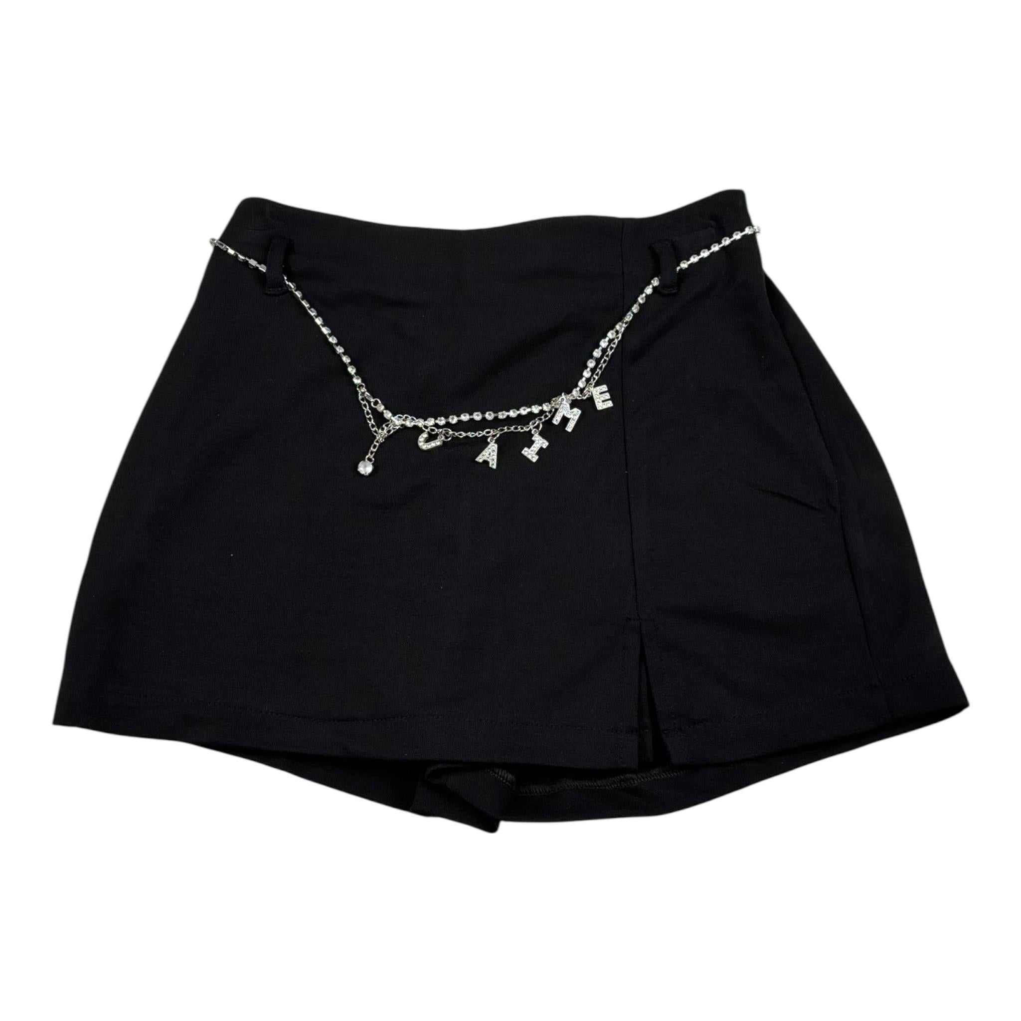 J'Aime' Short tinta unita Modello Gonna Nero per Bambina JG413025SH NERO J'AIME' 