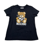 Moschino T-Shirt Girocollo Tinta Unita con Orso per Bambino H9M04K NERO MOSCHINO 
