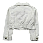 M+E' Giubbino In Denim Tinta Unita per Neonata UE1694N BIANCO M+E' 