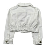 M+E' Giubbino In Denim Tinta Unita per Neonata UE1694N BIANCO M+E' 