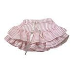 U+È Gonna Tinta Unita con Fantasia A Righe per Neonata UE1778 ROSA U+è 