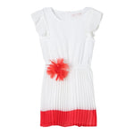 Liu Jo Abito Mezza Manica Tinta Uninta con Applicazione per Neonata KA4041N BIANCO LIU JO 