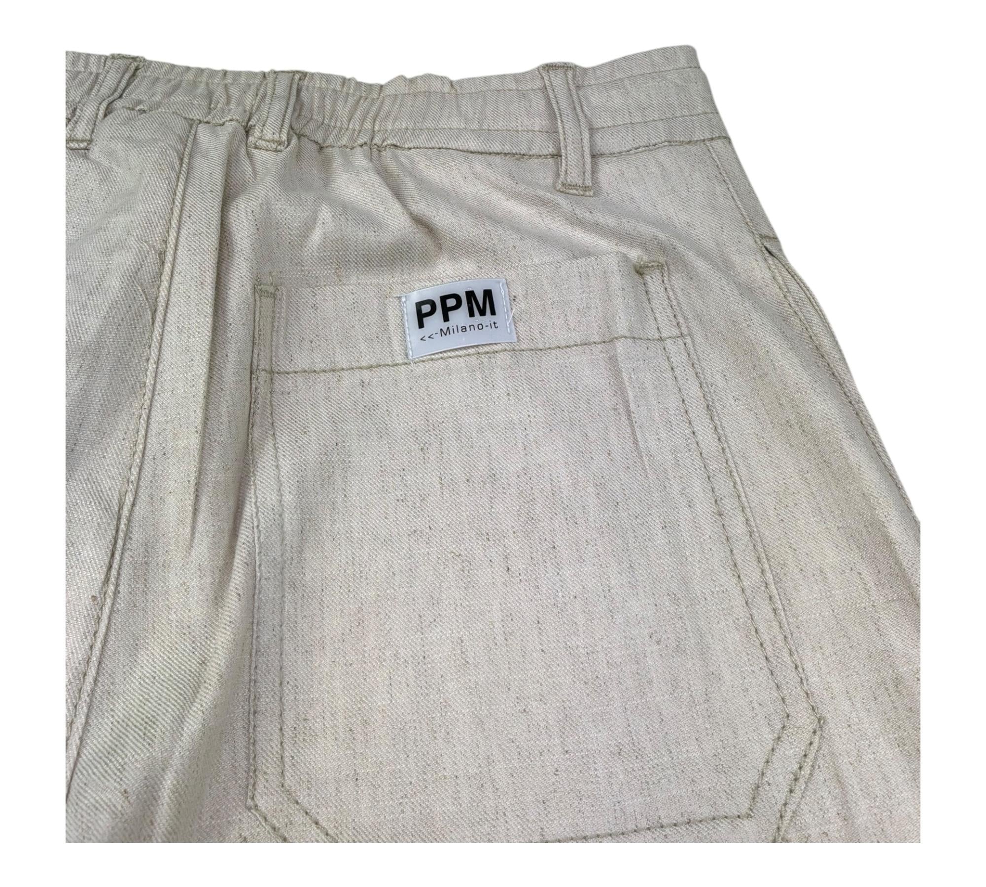 Paolo Pecora Pantalone Tinta Unita con Elastico In Vita per Bambino PP4320 BEIGE PAOLO PECORA 