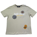 Just Cavalli T-Shirt Girocollo Tinta Unita con Stampe per Bambino JBP26117TS BEIGE JUST CAVALLI 