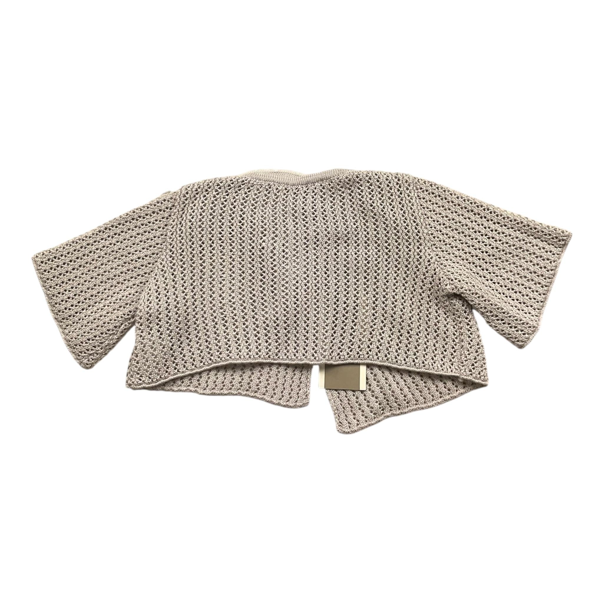 MARLU' coprispalle tinta unita con fiocco traforato Sabbia per Neonata DP103SET SABBIA MARLU' 