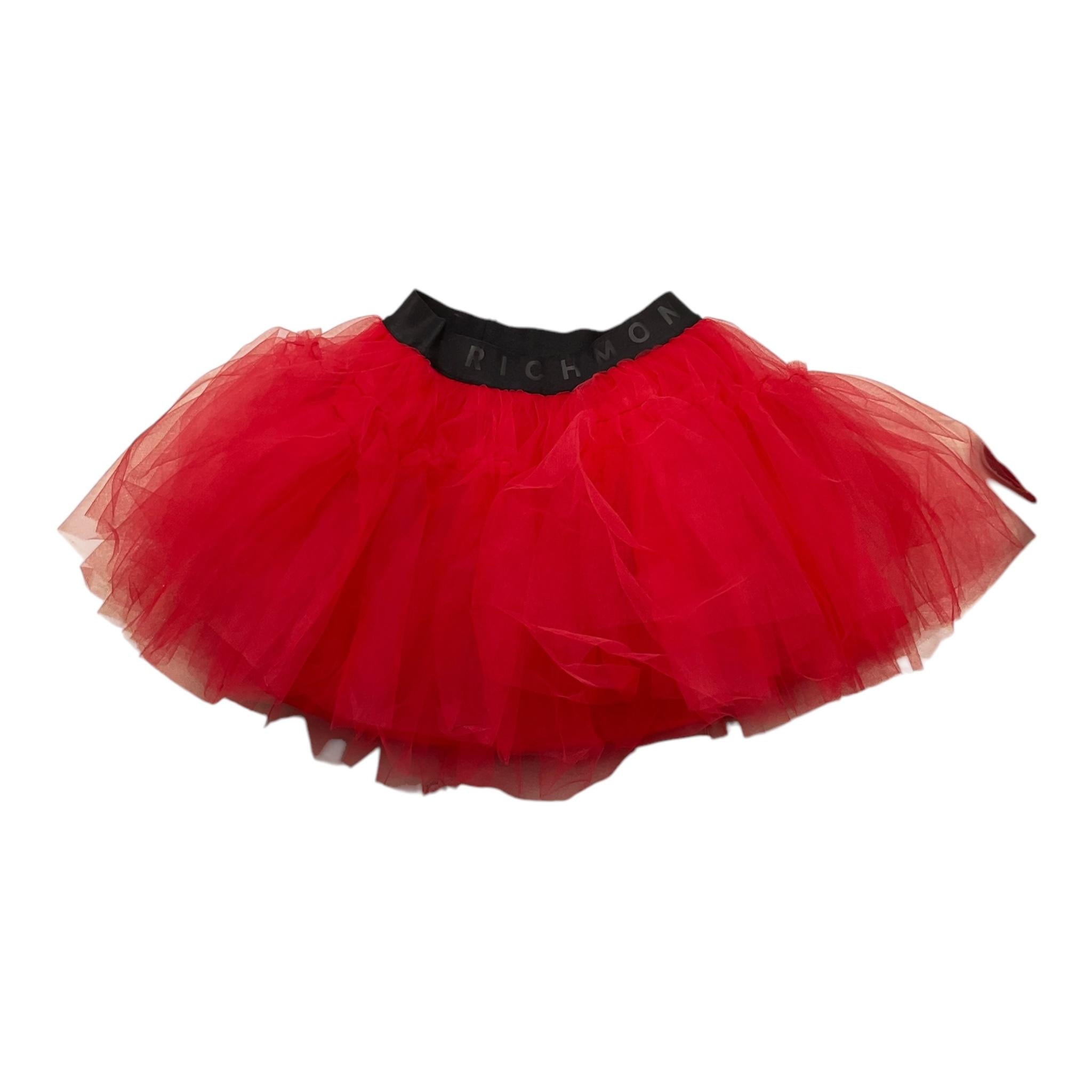 JOHN RICHMOND gonna tinta unita con tulle Fragola per Bambina RGA25145GO FRAGOLA JOHN RICHMOND 
