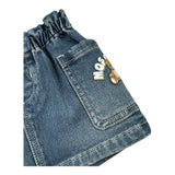 Moschino Gonna Tinta Unita In Denim per Neonata MAJ019 BLU MOSCHINO 