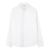 Boss Camicia Manica Lunga Tinta Unita con Logo per Bambino J52010X BIANCO BOSS 