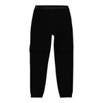 CALVIN KLEIN pantalone tinta unita con elastico in vita logato Nero per Bambina IB0IB02121 NERO CALVIN KLEIN 
