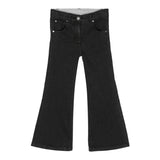 STELLA McCARTNEY jeans tinta unita con modello zampa Nero per Bambina TV6D40X NERO STELLA McCARTNEY 