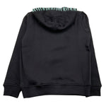 DANIELE ALESSANDRINI felpa chiusa con cappuccio tinta unita con stampa Nero per Bambino 1231F00094 NERO DANIELE ALESSANDRINI 