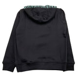 DANIELE ALESSANDRINI felpa chiusa con cappuccio tinta unita con stampa Nero per Bambino 1231F00094 NERO DANIELE ALESSANDRINI 