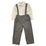 BARCELLINO complet 3 pezzi camicia-salopette-papillon Grigio per Bambino 115910LJ GRIGIO BARCELLINO 