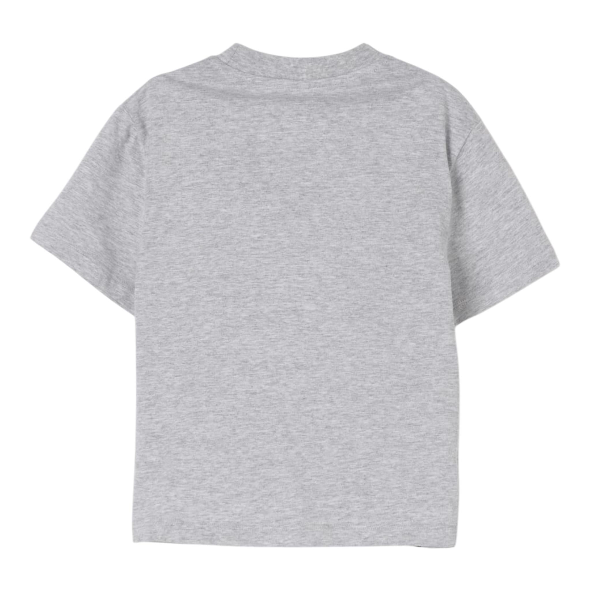 Stella Mccartney T-Shirt Girocollo Tinta Unita con Stampa per Bambino TW8S01J GRIGIO STELLA McCARTNEY 