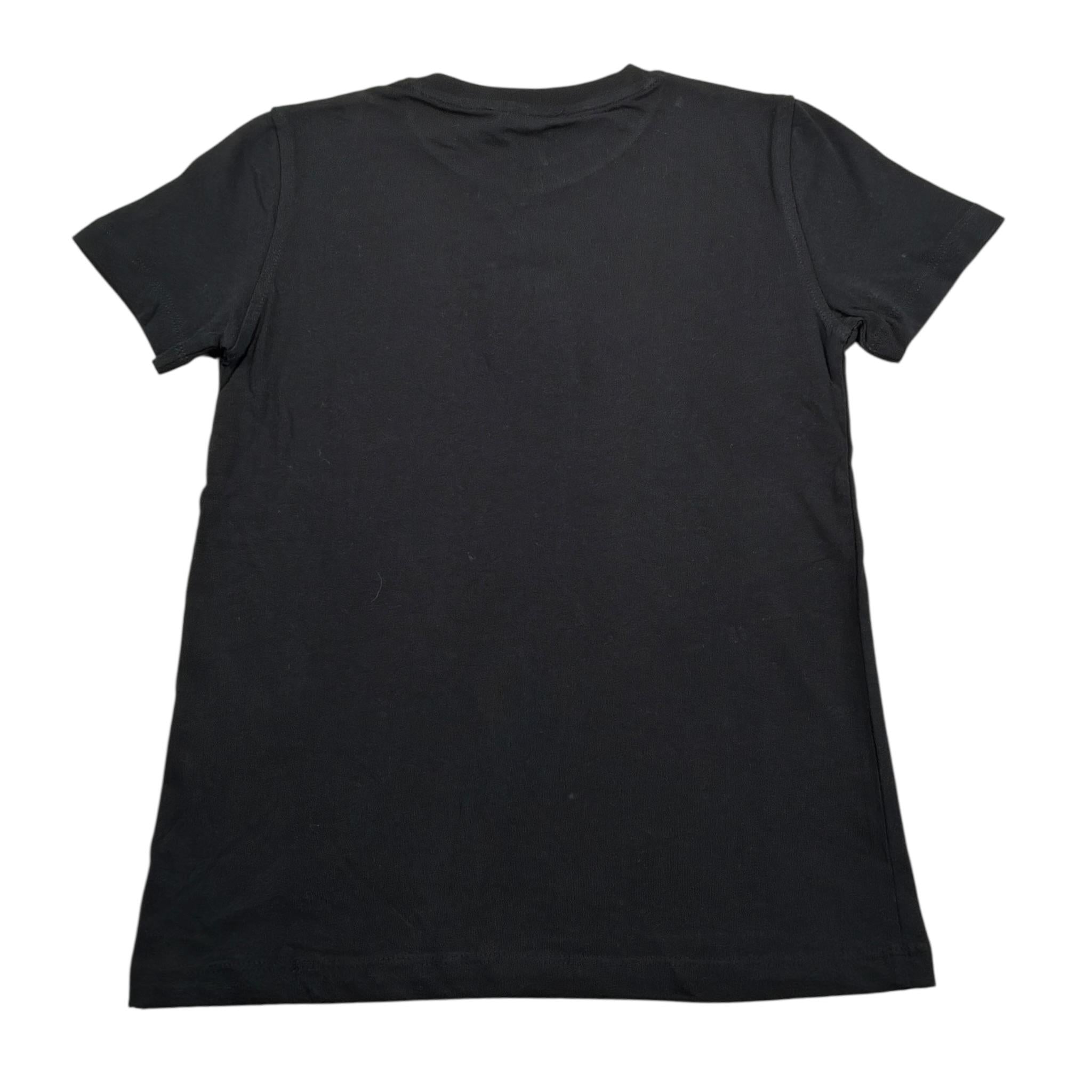 I'M Brian T-Shirt Girocollo tinta unita con Stampa Nero per Bambino TS1457J NERO I'M BRIAN 