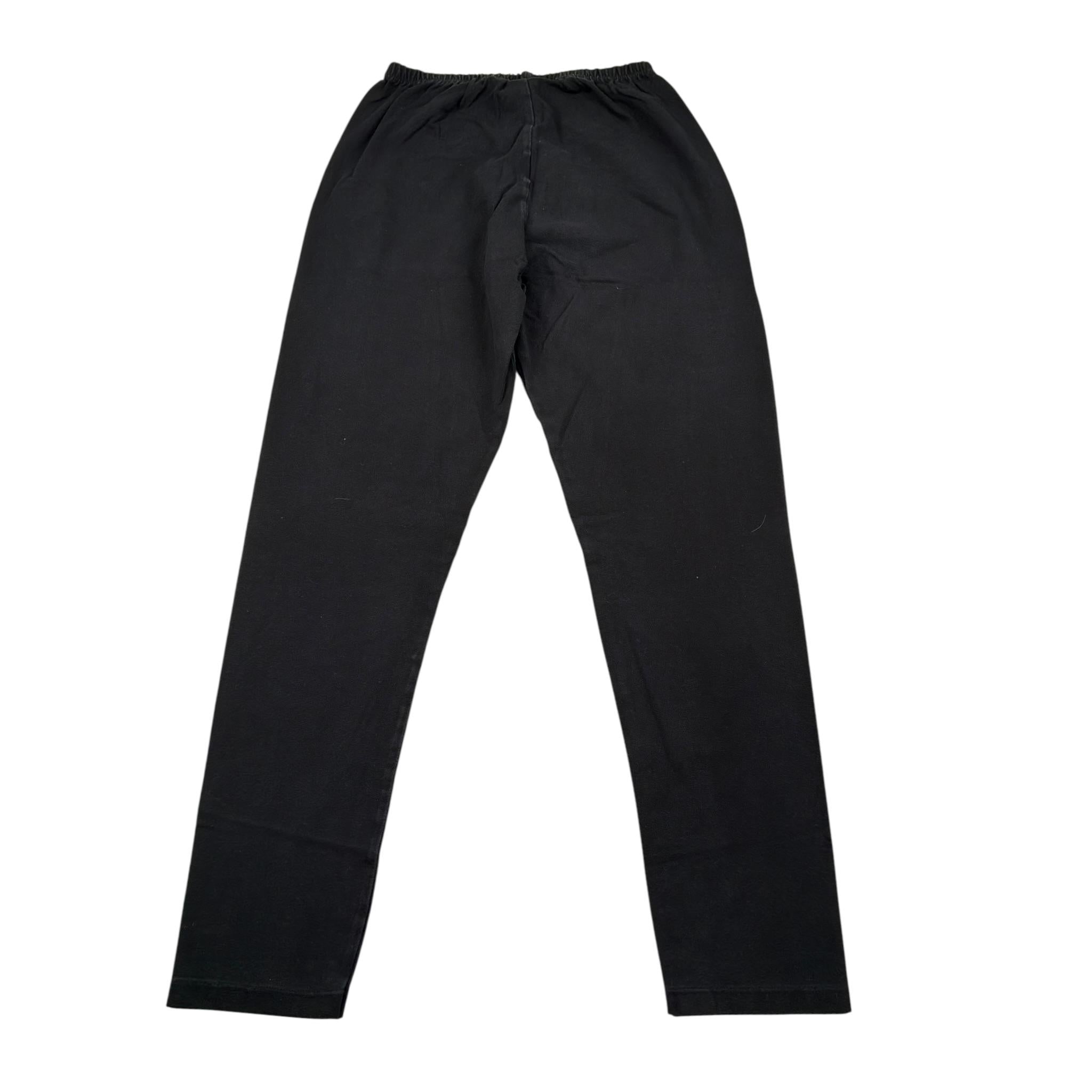 Imomi Leggins tinta unita con Ricami Nero per Bambina SS23IK208 NERO IMOMI 