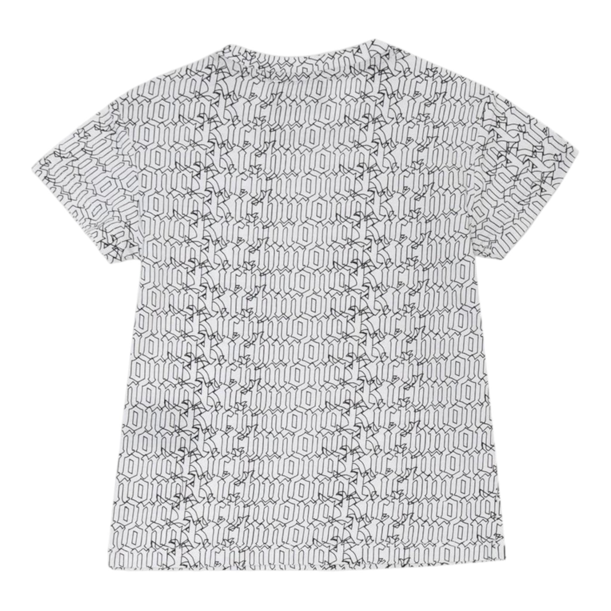 John Richmond T-Shirt Girocollo Tinta Unita con Stampa per Neonato RIP25069TS BIANCO JOHN RICHMOND 