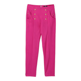 Balmain Pantalone Tinta Unita con Zip per Bambina BW6A40 FUXIA BALMAIN 
