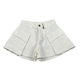 Fun & Fun Short Tinta Unita con Girovita Regolabile per Bambina FJSO01272 PANNA FUN & FUN 