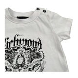 John Richmond T-Shirt Girocollo Tinta Unita con Logo per Neonato RIP26071TS BIANCO JOHN RICHMOND 