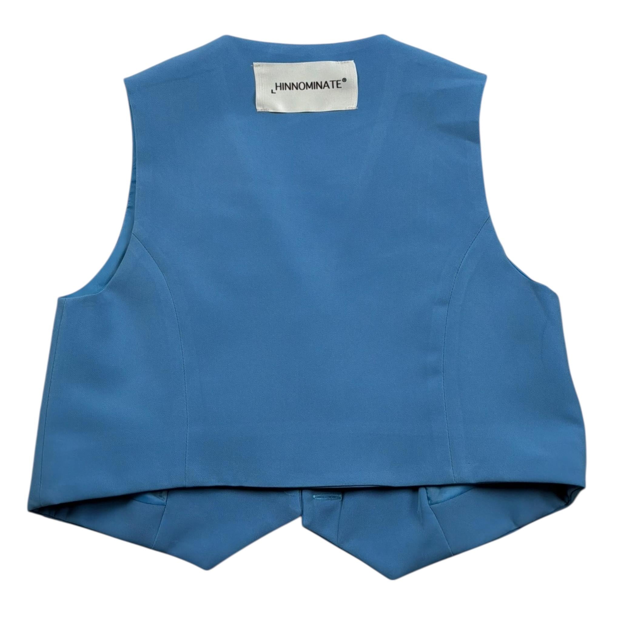 Hinnominate Gilet Tinta Unita per Bambina 3646B00223 BLU HINNOMINATE 