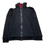 MONNALISA felpa con zip e cappucci tnta unita Nero per Bambina 196804RA NERO MONNALISA 