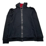 MONNALISA felpa con zip e cappucci tnta unita Nero per Bambina 196804RA NERO MONNALISA 