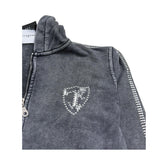 John Richmond Felpa con Zip E Cappuccio Tinta Unita per Bambino RBP26148FE NERO JOHN RICHMOND 