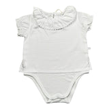 Laranjinha Body Tinta Unita con Colletto per Neonata 92951V5831R66 BIANCO LARANJINHA 